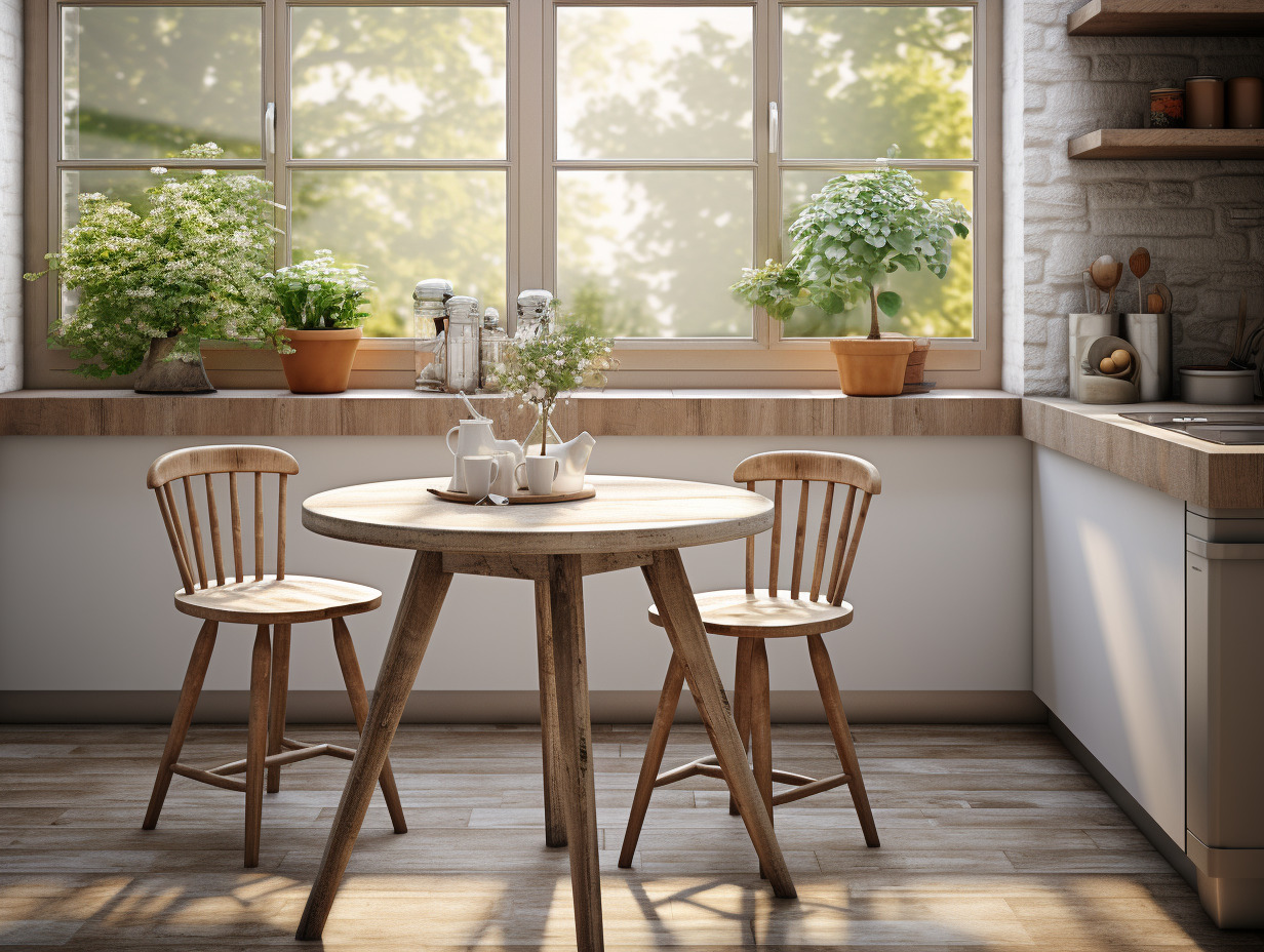 pieds table