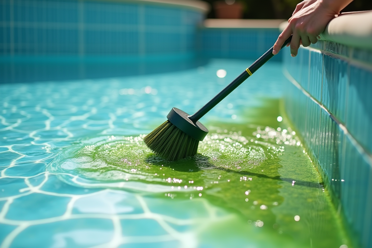 algues piscine