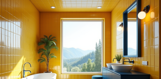 Salle de bain colorée : l’art de marier les contrastes chromatiques