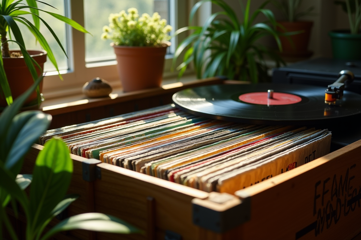 vinyles rangement