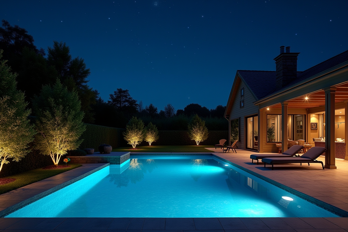 piscine nuit