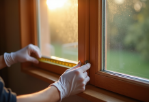Installation de vitrage secondaire sur fenêtre en bois avec outils